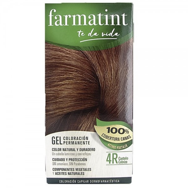 Farmatint Gel 4r Castaño Cobrizo (Sin Amoniaco) 