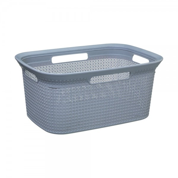 Cesto para la ropa color gris 45 l 59 x 41 x 27,5 cm