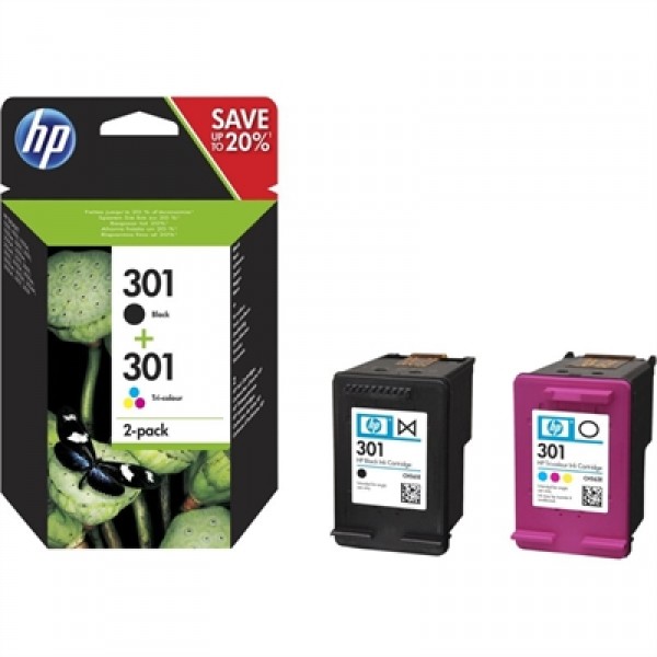 Hp cartucho multipack 301 negro+color