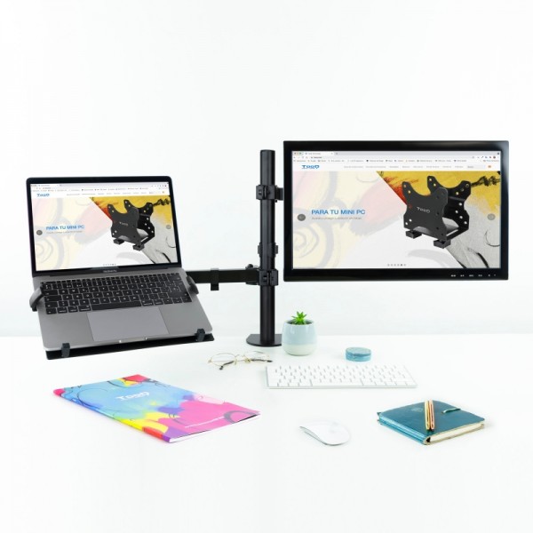 Tooq db1200tn-b soporte mesa monitor/portátil