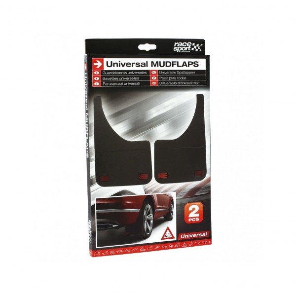 Juego de 2 Guardabarros Incluye Kit Instalación Color Negro con Reflectantes