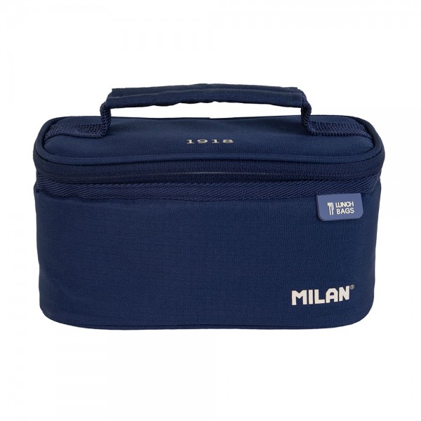 Bolsa isotérmica porta alimentos serie 1918 azul marino con 1 recipiente 1,5 l