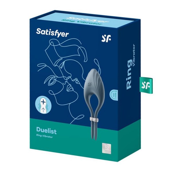 Satisfyer duelist anillo vibrador azul oscuro 1un
