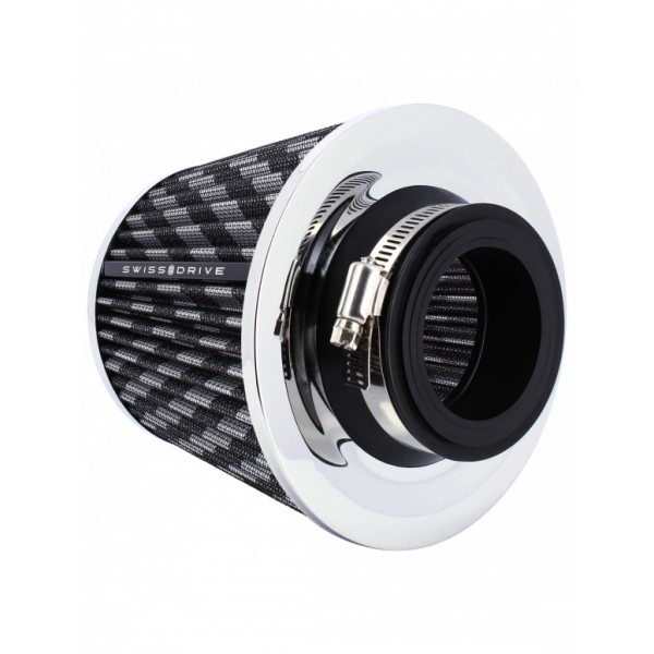 Filtro de Aire Universal para Coche Incluye 4 Adaptadores 60mm 65mm 70mm 77mm Color Negro