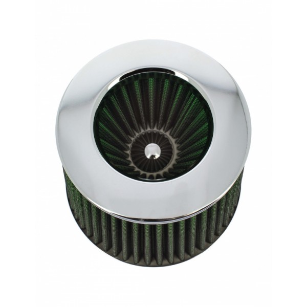 Filtro de Aire Universal para Coche Incluye 4 Adaptadores 60mm 65mm 70mm 77mm Color Verde