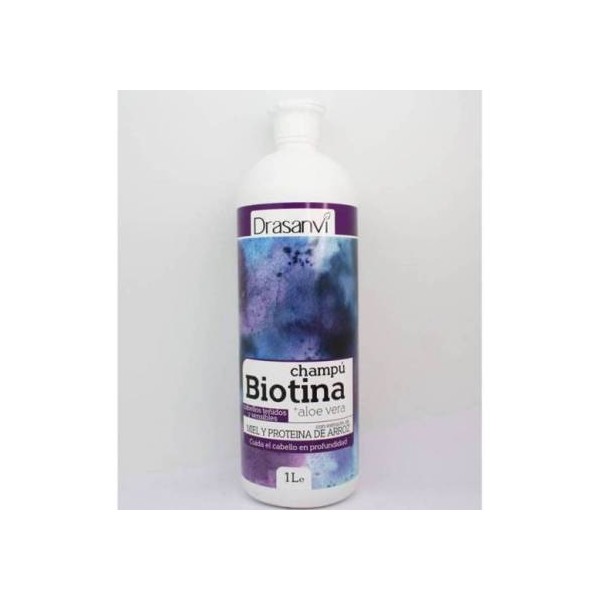 Champú Biotina y Aloe Vera Cabello Teñidos y Sensibles 1L Bote Drasanvi