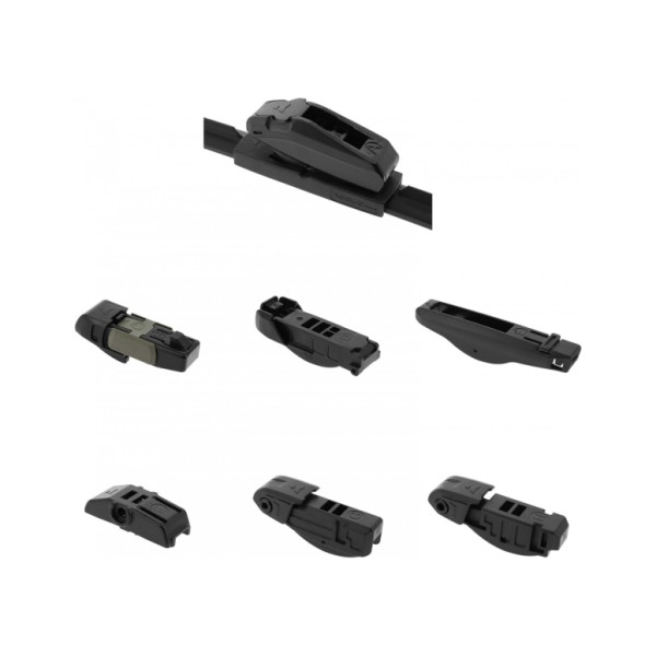 Escobilla Limpiaparabrisas Modelo Aquan66 Ultra Flex Series 26" 66 cm 1 Unidad con 8 Adaptadores