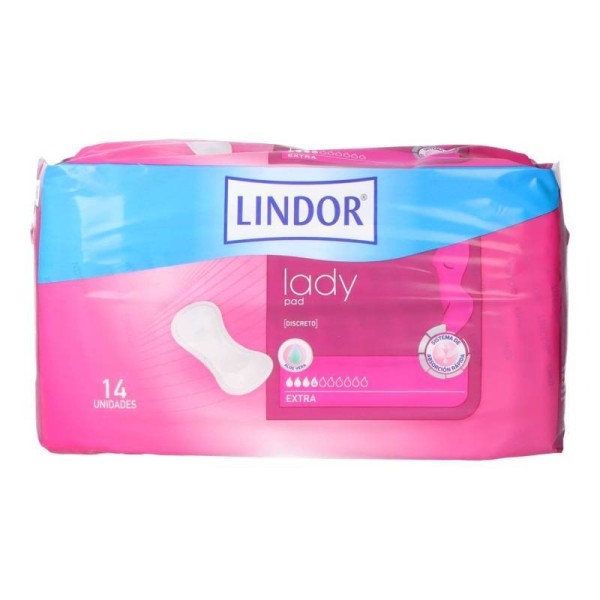 Lindor Premium Lady Pad 4 Gotas 14 Uds