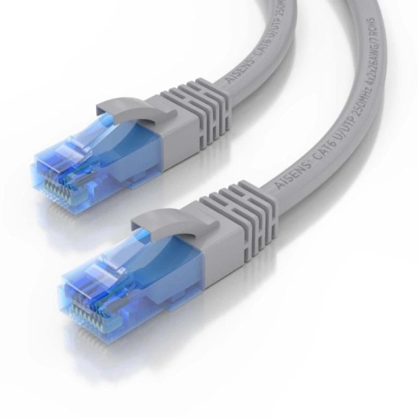 Aisens cable rj45 cat.6 utp awg26 cca gris 3.0m