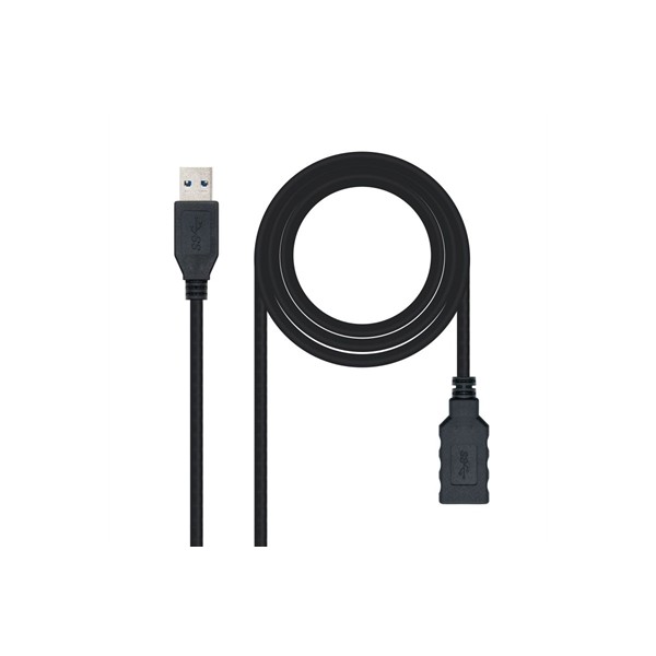 Nanocable cable usb 3.0 tipo a/m-a/h negro 3.0 m