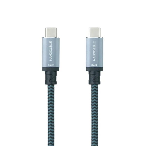 Nanocable cable usb 3.1gen2 5a usb-c/m-usb-c/m 2 m