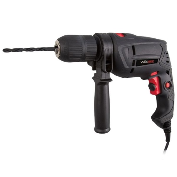 Taladro percutor worgrip 600 w.