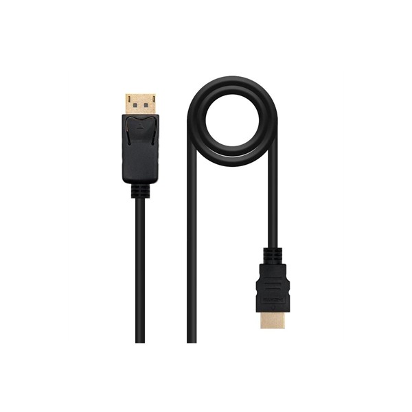 Nanocable cable conversor dp a hdmi negro 10m