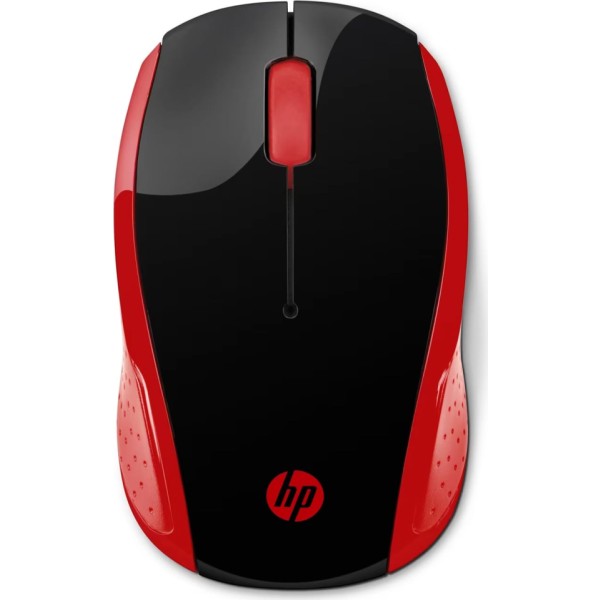 Hp 200 rojo imperial / ratón inalámbrico 1000 dpi, 3 botones