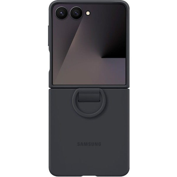 Samsung funda trasera de silicona negro / samsung z flip7