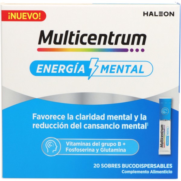 Multicentrum Energía Mental 20 Sobres Bucodispersables Sabor Maracuyá