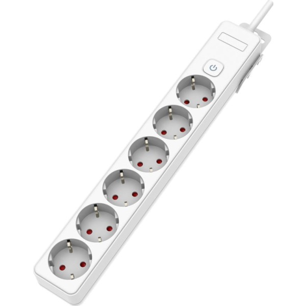 Base onlex pp blanca 6tomas s/cable/int