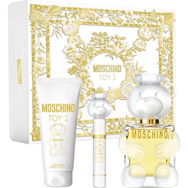 Moschino toy 2 eau de parfum 100ml vaporizador + locion corporal perfumada 100ml + miniatura eau de parfum 10ml vaporizador