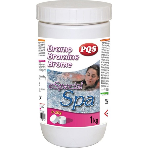 Bromo desinfectante sin cloro especial spa, bote 1 kg