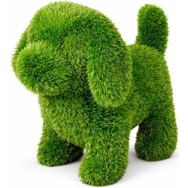 Figura de césped perro, 23 x 35 x 33 cm